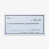 Million Excuses (Dollar Edition)